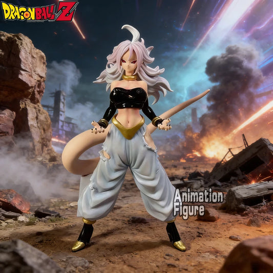 28cm Anime Dragon Ball Z Figure Android #21 Majin Buu Action Figures Pvc Statue Desktop Ornamen Collection Model Toys Gifts