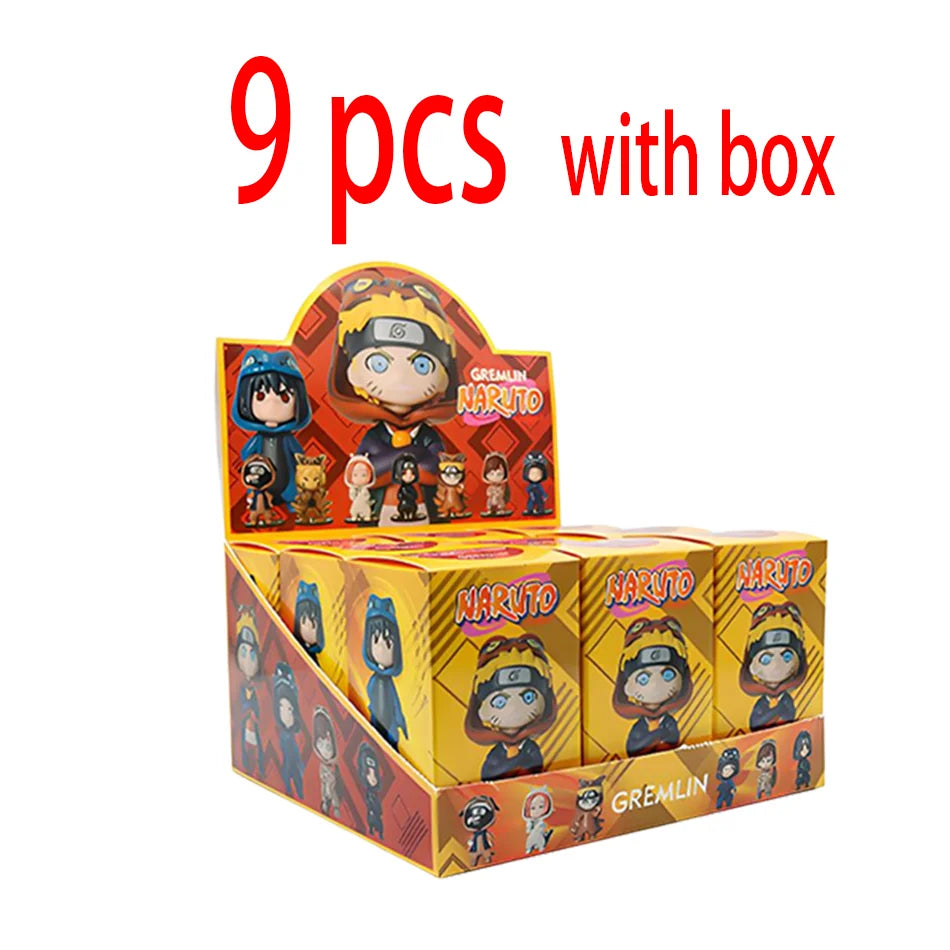 Naruto Blind Box GREMLIN Series Figure Model Sasuke Ornament Toy PVC Collection Gift Decorative Desktop Decoration Gifts