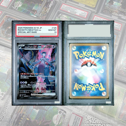DIY Proxy PTCG Graded Collection Card Unbroken Bonds Marshadow & Machamp GX 199/214 GEM MT10 Card Holographic Labels Child Gift