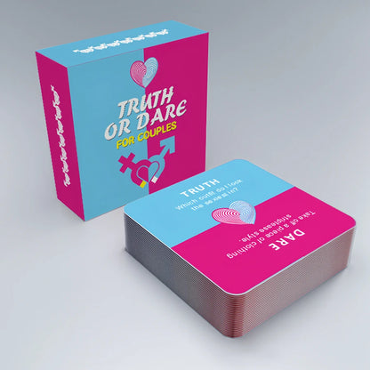 Truth or Dare Card Game, Party Entertainment Board Game, Couple's Date Night, Ideal Gift for Christmas, Valentine's Day and Anni