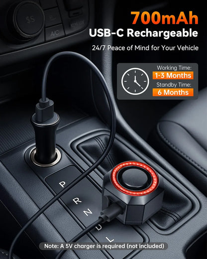 Extractme 120dB Wireless Car Alarm Automobile Protection System Device 3-Levels Sensitivity Vehicle Alarm System Car Accessories
