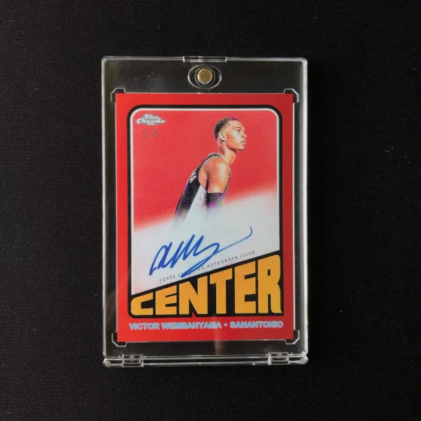 DIY Handmade Victor Wembanyama NBA Cards Kaboom NOIR Classic Design Replica Collectible Cards for Wemby Fans Collectible Gift