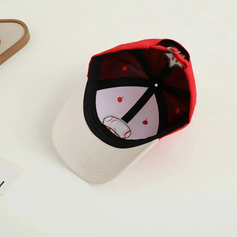 New Mushroom Yoshi Classic Character Baseball Cap Game Merchandise Unisex Adjustable Size Color Blocking Casual Fashion Gift