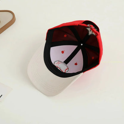 New Mushroom Yoshi Classic Character Baseball Cap Game Merchandise Unisex Adjustable Size Color Blocking Casual Fashion Gift