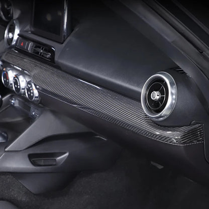 For Mazda MX-5 ND Miata Fiat/Abarth 124 2016-2026 Real Carbon Fiber Car Center Console Dashboard Cover Interior Accessories L/R