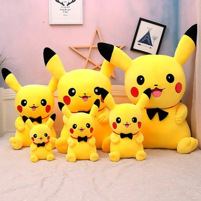 Pokemon Big Size 80cm Pikachu Plush Toy Kawaii Anime Yellow Elf Plush Doll Soft Stuffed Cartoon Doll Birthday Gift for Kids Girl