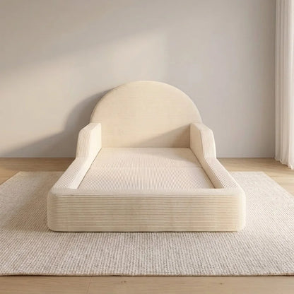 Hot Sale Montessori Foam Floor Bed for Children Bedroom Furniture Safe Kids Soft Frame Beds With Sponge Mattress Pre-Assembled
