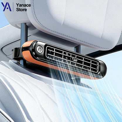 Car Seat Backrest Cooling Fan 3 Speed Adjustable USB Charged Independent Switch Reversible Mount Cool  Air for Rear Seats Fan