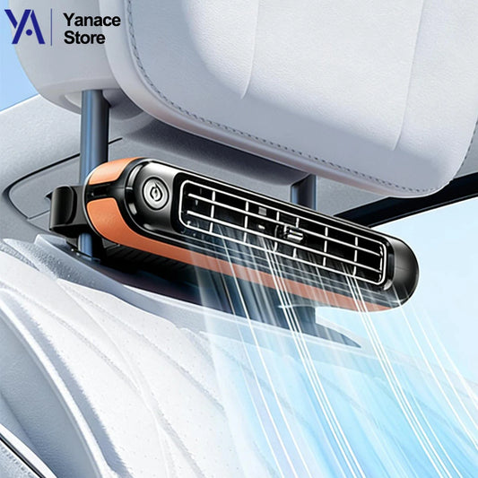 Car Seat Backrest Cooling Fan 3 Speed Adjustable USB Charged Independent Switch Reversible Mount Cool  Air for Rear Seats Fan