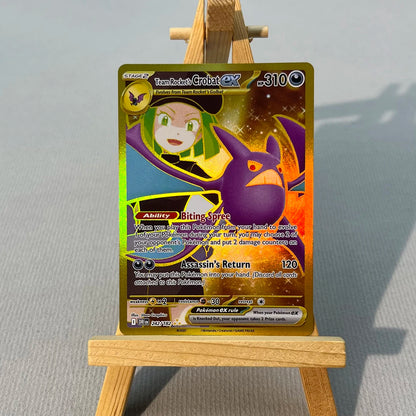 DRI PTCG4-001 Tcg proxy PKM Cards Misty's Psyduck Cynthia's Garchomp Rare Collection Battle Toys Gifts for Hobbies home play