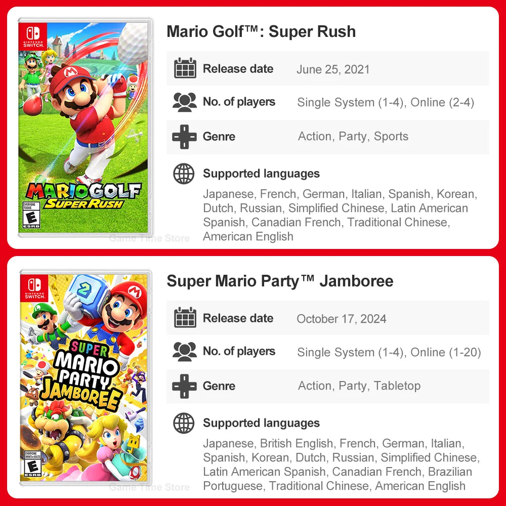 Mexico Top Selling Games Nintendo Switch Games Pokemon Legends ZA Super Mario Galaxy 1+2 GTA Super Mario Odyssey Mario Golf