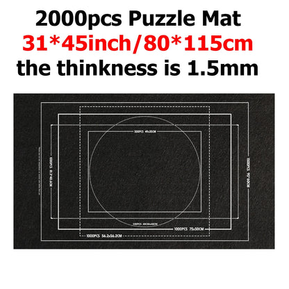 1000~3000pcs Puzzle Storage Mat Roll Up Children Developmental Game Parent-child Interaction Portable Travel-Friendly Bag TMZ