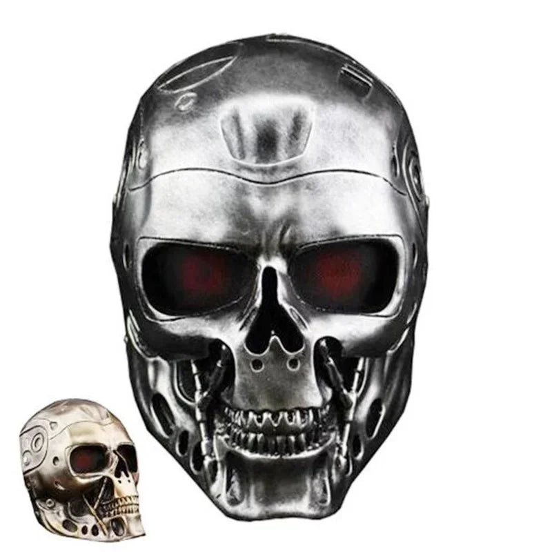 Terminator Mask Terminator Cosplays Mask CS Full Face Protective Mask Skull MaskHalloween Haunted House Decoration Props