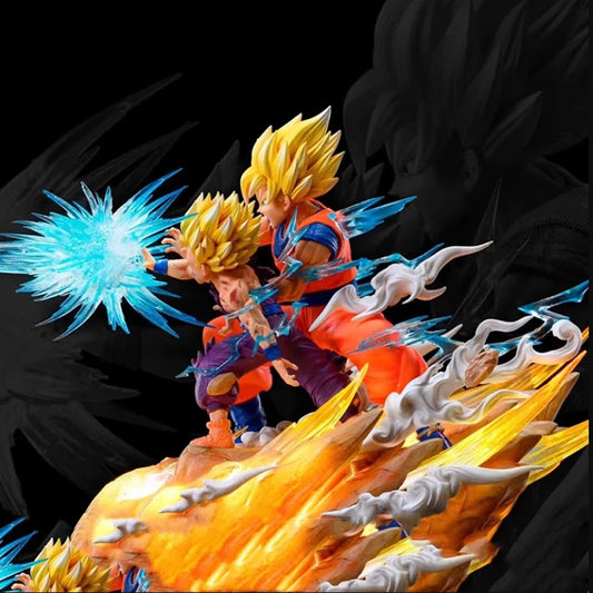 Dragon Ball Z Anime Figure Son Goku Kamehameha Figures Cell Kakarotto Super Saiyan Collectible Toy Model Doll Gifts For Children