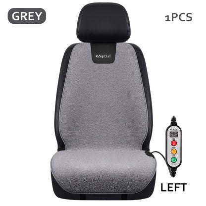Heated Car Seat Cover Fleece Graphene Fast Car Seat Heater 12/24V Warm Plush Seat Protector Car Heating Mat Winter Seat Cushion