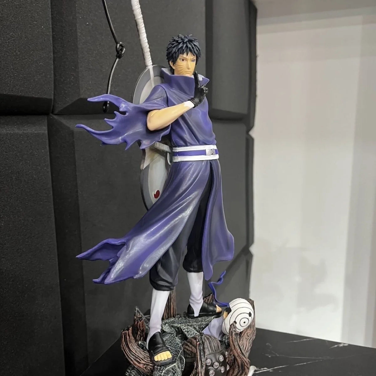 Naruto Anime Figure Uchiha Obito Action Figures double headed Statue PVC Collection Model Desktop Ornament Birthday Toys Gift