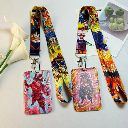 Dragon Ball Credential Holder Japanese Anime Lanyards for Key Neck Strap For Card Badge Gym Keychain Keyring Accessories Gifts