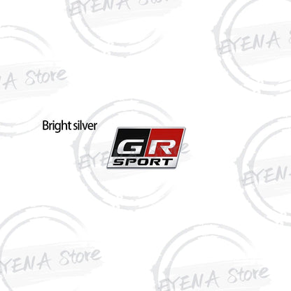 1pcs Car Metal Alloy GR SPORT Logo Steering Wheel Sticker Emblem For Toyota Yaris RAV4 Hilux Camry Prius Land Cruiser Corolla