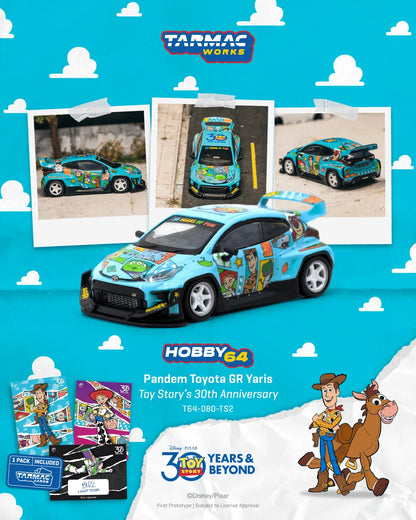 New Tarmac Works TW 1:64 LB-Kaido Works R32 Skvline Toy Story 5 Buzz Lightyear Pandem Toyota GR Yaris Model Car Collection Toys