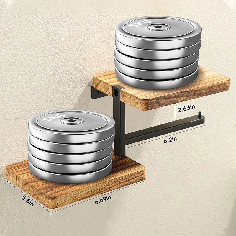 Toilet Paper Holder ﻿Aluminum Alloy Wall-Mounted Toilet Roll Holder Storage Toilet Paper Dispenser Bathroom Kitchen Towel Rack