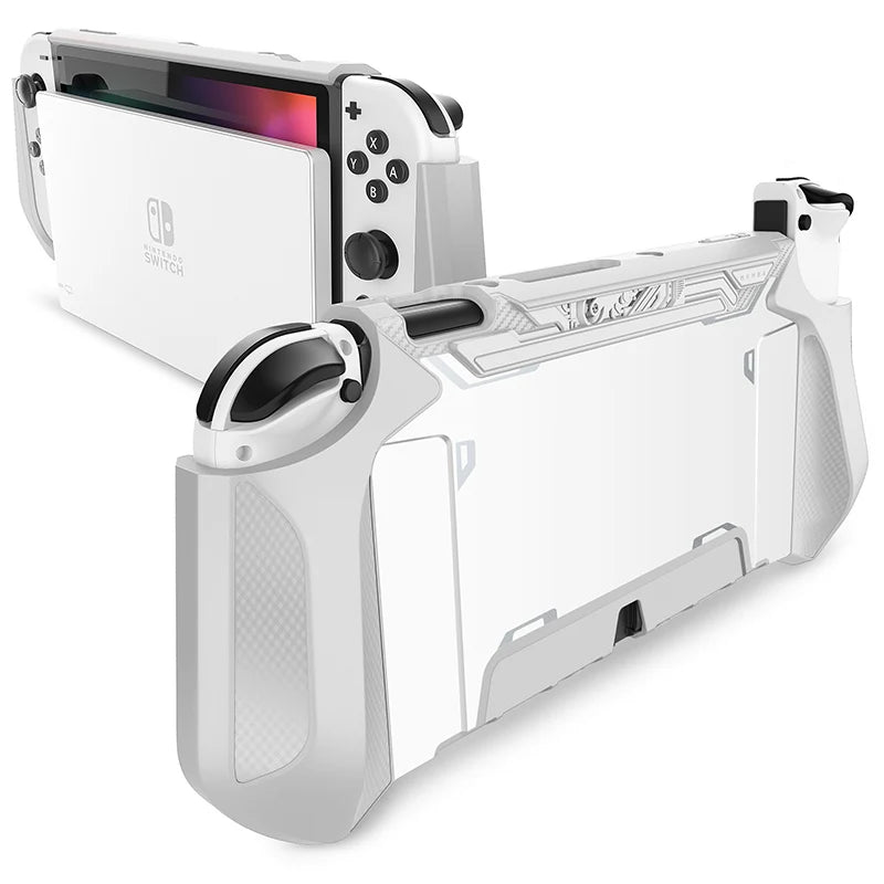 MUMBA Dockable Case For Nintendo Switch OLED 2021 Blade Series TPU Grip Protective Cover Compatible with Joy-Con Controller