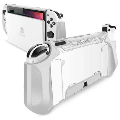 MUMBA Dockable Case For Nintendo Switch OLED 2021 Blade Series TPU Grip Protective Cover Compatible with Joy-Con Controller
