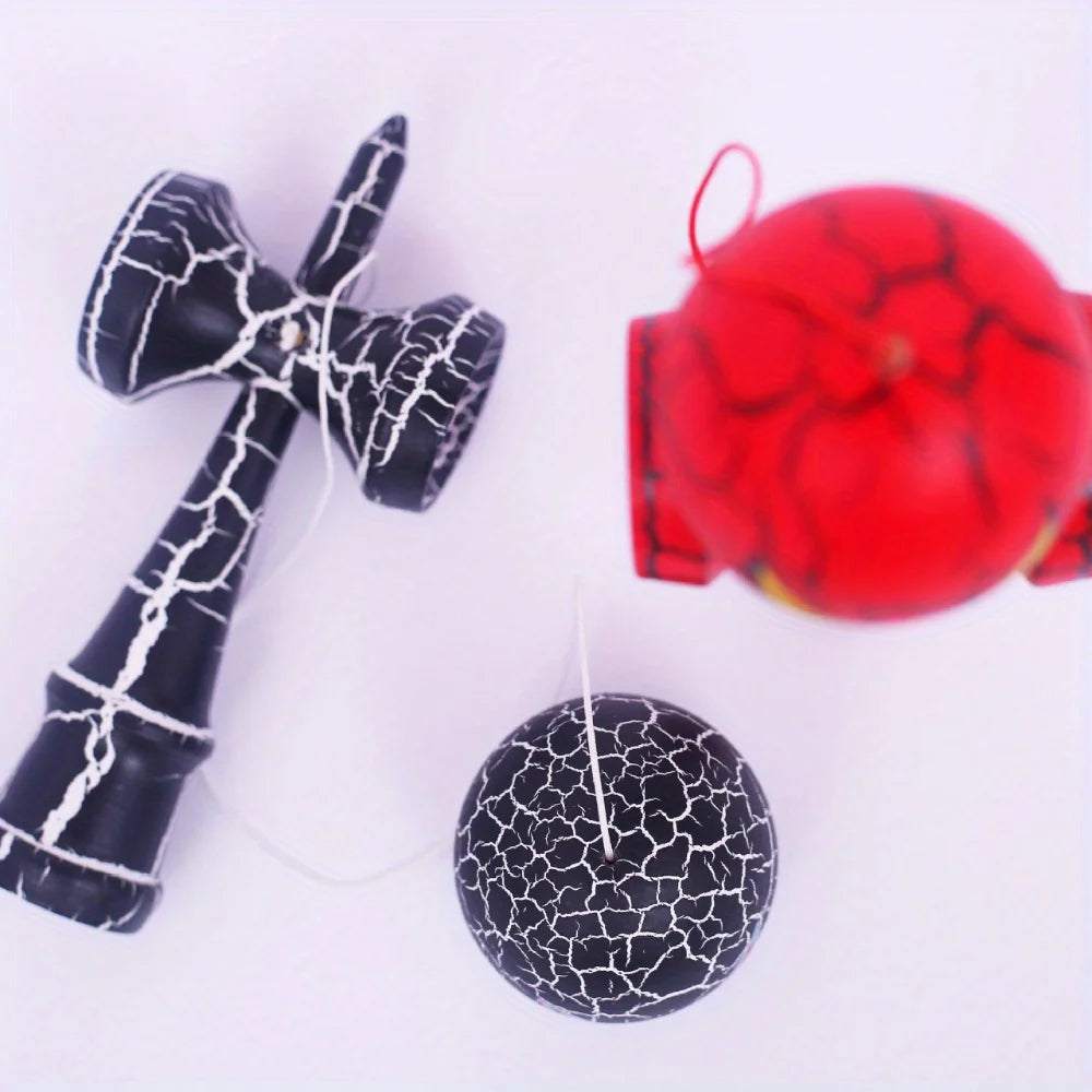 Premium Kendama Skill Ball Wooden Trick Ball For Hand Coordination, Hand Flexibility Trainin Outdoor Multifunctional Skills Ball
