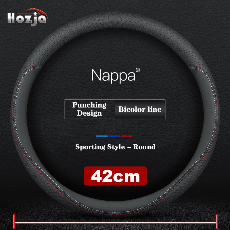 38CM 40CM 42CM 45CM 47CM Car Truck Extra Large Artificial Leather Steering Wheel Braid Cover Universal Auto Interior Accessories