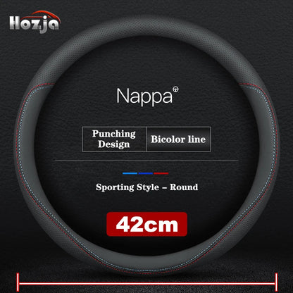 38CM 40CM 42CM 45CM 47CM Car Truck Extra Large Artificial Leather Steering Wheel Braid Cover Universal Auto Interior Accessories