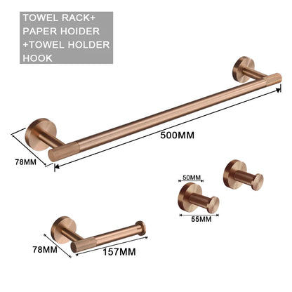 High Quality Soap Dispenser Toilet Brush Holder Toilet Paper Holder Towel Bar Rail Rack Hanger Hook Bathroom Accessories Set