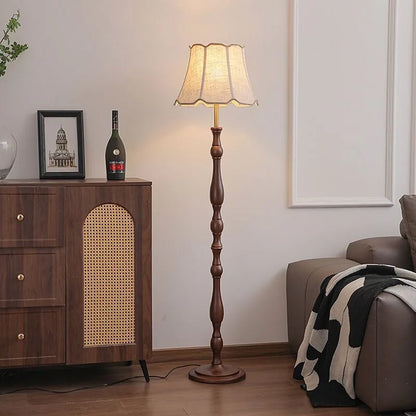 Mid Century Retro Floor Lamp with Side Table American French Style for Living Room Bedroom Study Sofa Side Lighting Room Decor