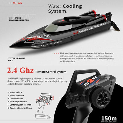 WLtoys WL916 WL912-A RC Boat 2.4Ghz 55KM/H 35KM/H High Speed Racing Watercraft Remote Control Speedboat Model Toys Birthday Gift
