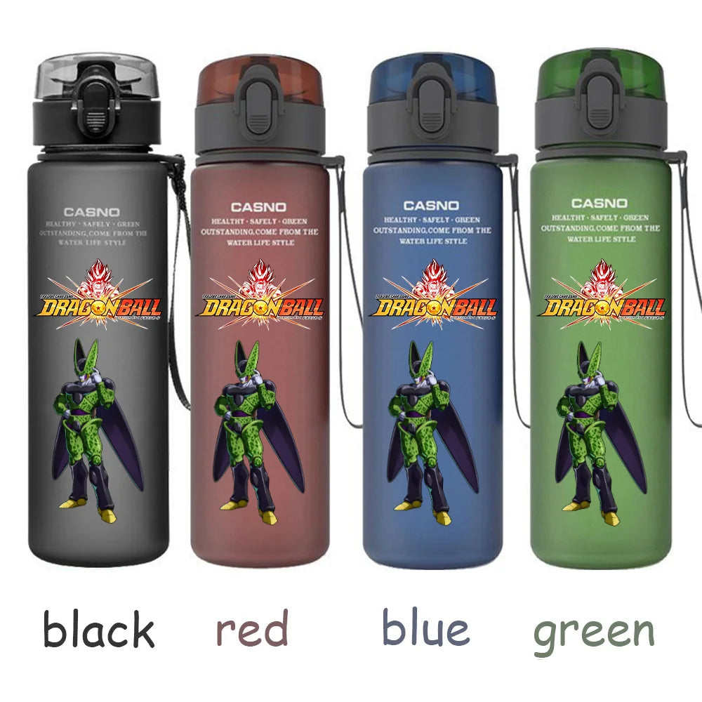 560ML Dragon Ball Water Cup Children Portable Plastic Goku Vegeta Bulma Cartoon Outdoor Large Capacity Sport Water Bottle Gift