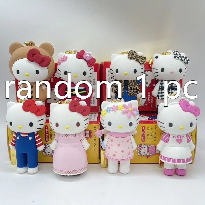 New 50th Anniversary Limited Edition Kt Cat Cute Backpack Pendant Blind Box Kawaii Pvc Action Figure Keychain Toys Surprise Gift