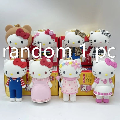 New 50th Anniversary Limited Edition Kt Cat Cute Backpack Pendant Blind Box Kawaii Pvc Action Figure Keychain Toys Surprise Gift