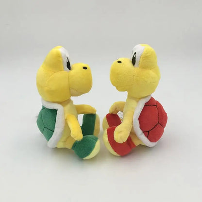 15cm Mario Koopa Troopa Plush - Small Sitting Green & Red Turtle, Koopa Paratroopa Stuffed Doll, Retro Video Game Collectible