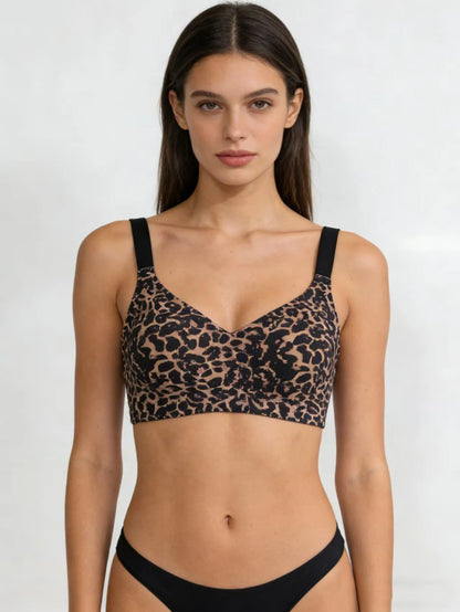 Seamless Wire-Free Full-Cup Bra Comfortable Thin Molded Cups Breathable Push-Up Support Beautiful Bra