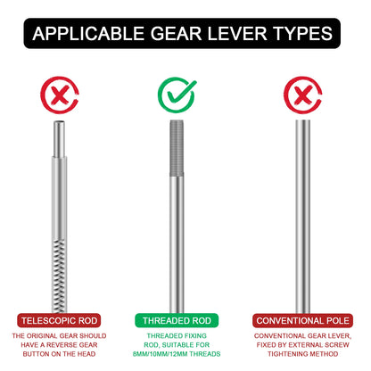 Crystal Shift Knob LED Seven Colors Suitable for 8-10-12MM Diameter 5-Speed/6-Speed Suitable for Toyota/Lexus/Mitsubishi/Honda