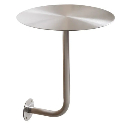 Wall Mounted Floating round Table Stainless Steel Space Saving for Small Living Room Bedroom Coffee Shop Dining Table Design