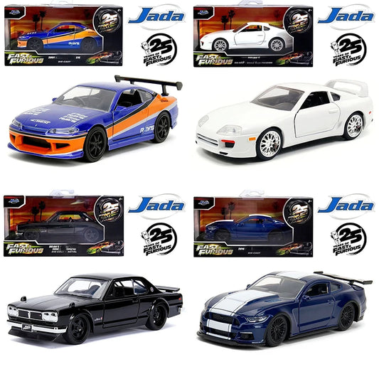 JADA New Product 1:32 Fast and Furious 25th Anniversary Limited Edition Sports Car Alloy Car Model Collection Ornaments