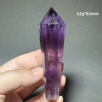 Amethyst Scepter Natural Mineral Quartz Gem Aura Spiritual Meditation Treatment Energy Home Garden Feng Shui Decoration