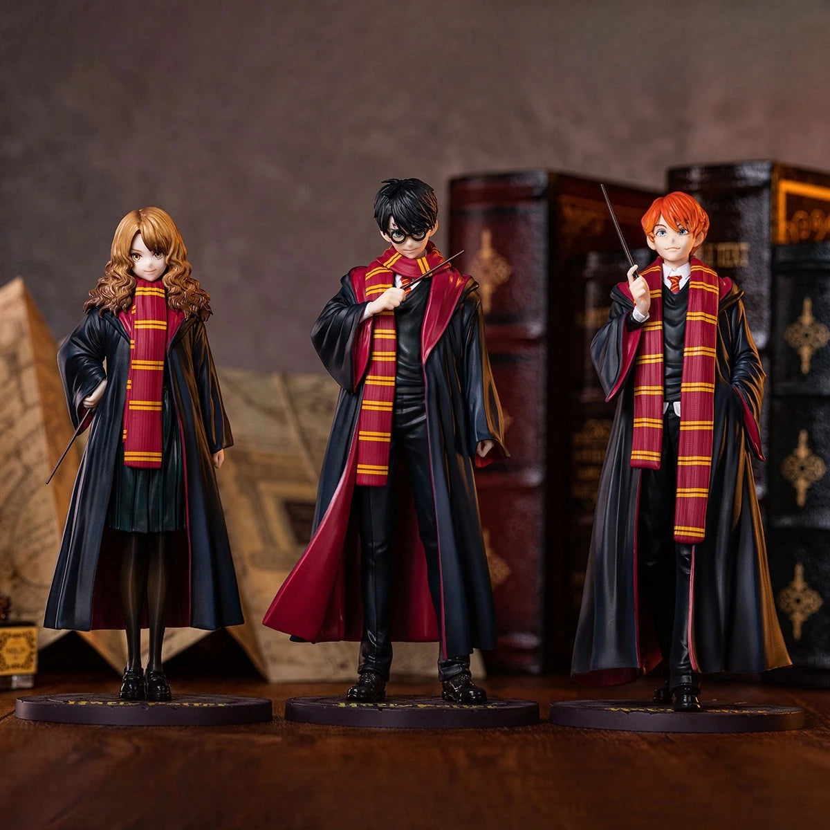 GONG Harry Potter Magic Era Malfoy Snape Harry Potter Ron Weasley Hermione Granger Action Figurine Collection Gift Desktop Decor