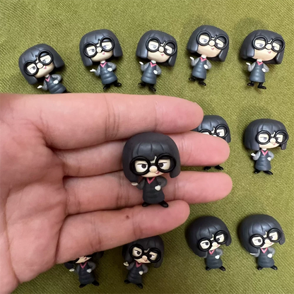 Disney original 100th Mini Figureines Bottle Toy  Princess Series Villain Series Figurine Toy Model For Kids Gifts