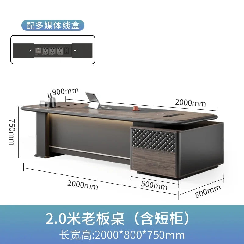 Luxury Executive Office Desks Manager Drawers Table Storage Computer Desks Home Bedroom Mesas De Escritorio Office Furniture