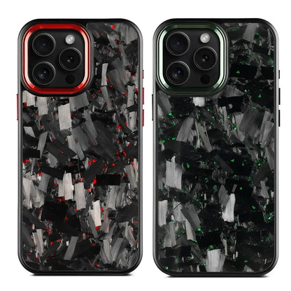 Real Carbon Fiber Armor100% Cover For IPhone 16Promax 15 Pro Max 14 13 12 11 Case Metal Frame Wireless Charge Forged Fiber Cover