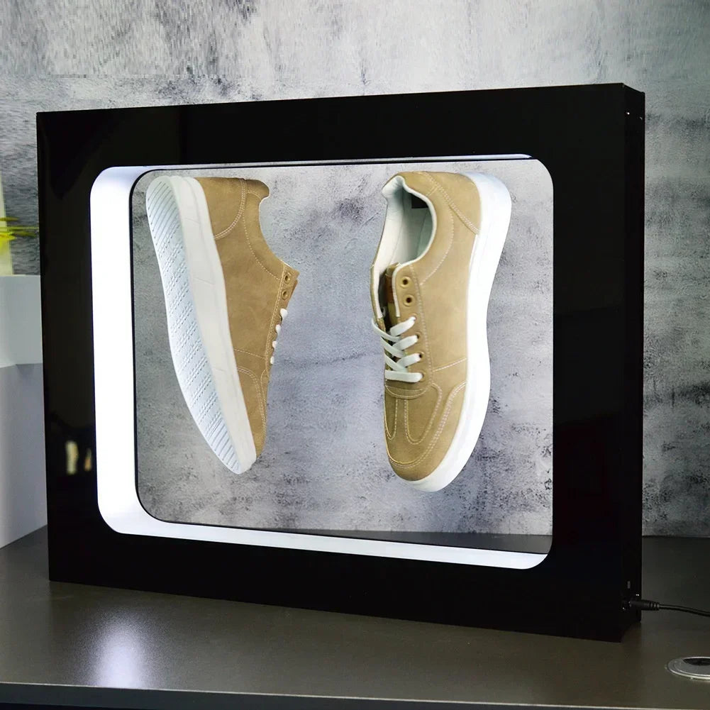 Best High Quality Rotating Magnetic Levitating Floating Shoe Display Spin Sneaker Levitating Sneaker Display