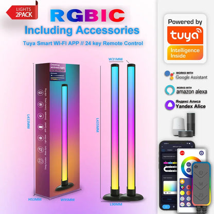 Tuya Wifi RGB Atmosphere Night Light LED Music Rhythm Atmosphere Pickup Lamp APP Remote Bluetooth Control Light Game Festival