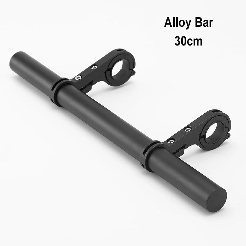 10/20/30cm Bicycle Handlebar Extended Bracket Aluminum MTB Bike Front Light Expansion Bracket Road Cycling Extender Rack Parts