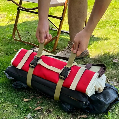 Heavy-Duty Outdoor Camping Luggage Straps - Adjustable Double Safety Buckle Luggage Packing Belt Bundling Rope of Cargoes
