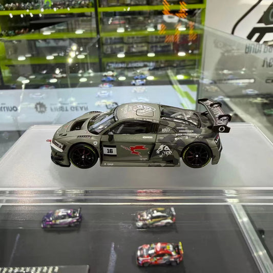KILO 1:64 Audi R8 LMS GT3 Evo II Darwin Valkyrie Aluminum Alloy Die-Cast Car Model Collectible Gift